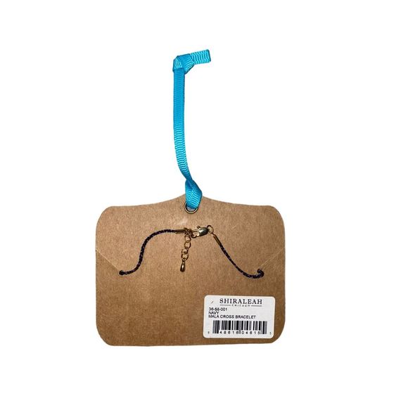 New Shiraleah Chicago Navy Mala Cross Bracelet - Picture 3 of 4